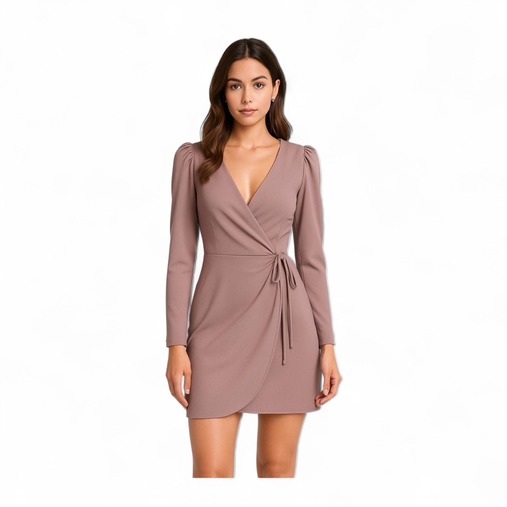 Topshop Pastel Pink Wrap Dress Size 4